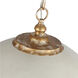 Alison 8 Light 27 inch Vintage Gold Pendant Ceiling Light in Antique Ivory