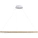 Veritas LED 70.88 inch Walnut Ring Chandelier Ceiling Light