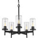 Winslett 5 Light 24 inch Matte Black Chandelier Ceiling Light