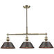 Yep Orwell Island Light Ceiling Light in Aged Brass, Rubbed Bronze