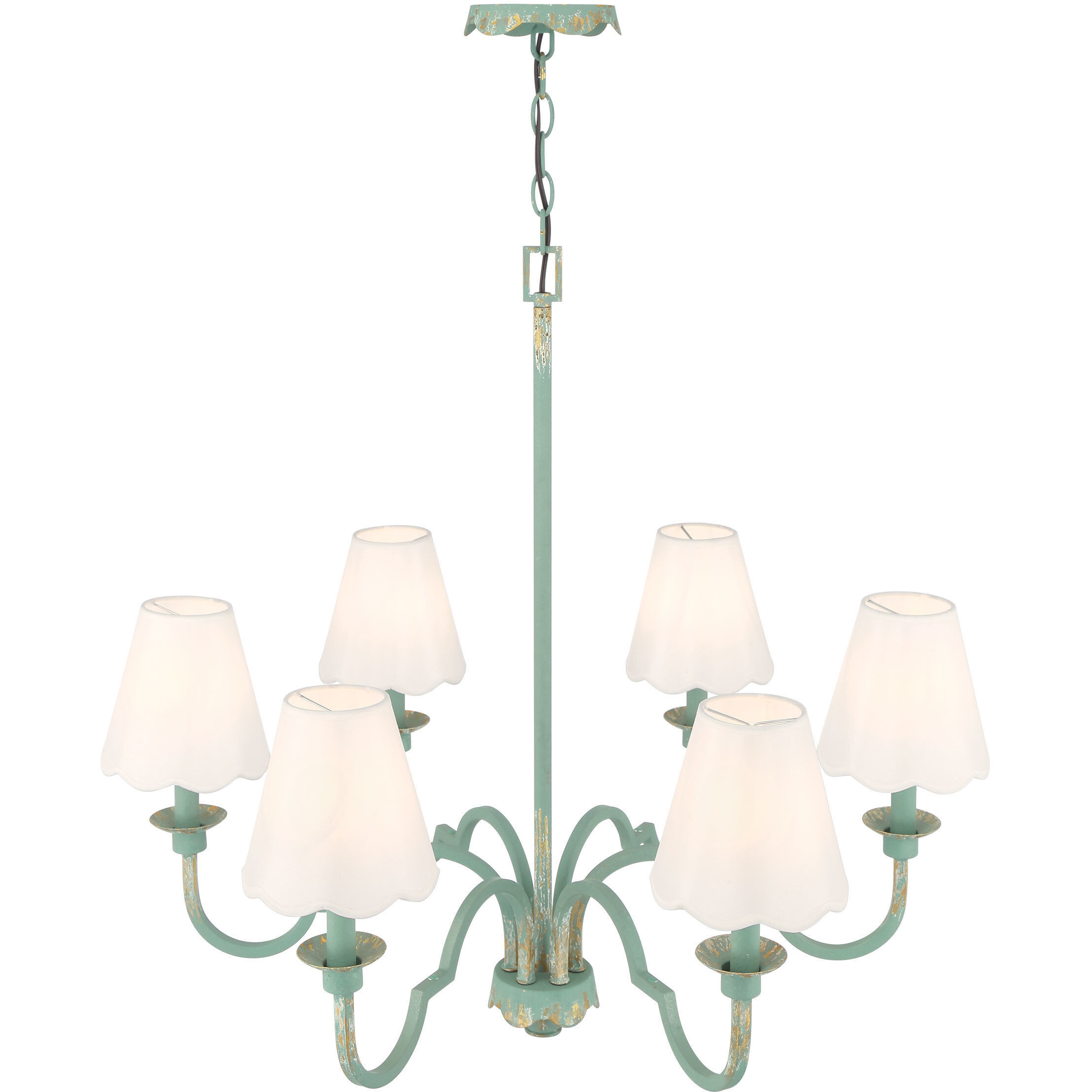 Cheshire 31.25 inch 60.00 watt Antique Teal Chandelier Ceiling Light