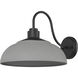 Yep Levitt 1 Light 17.88 inch Natural Black Outdoor Wall in Natural Gray