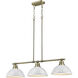 Yep Duncan Island Light Ceiling Light in Aged Brass, White