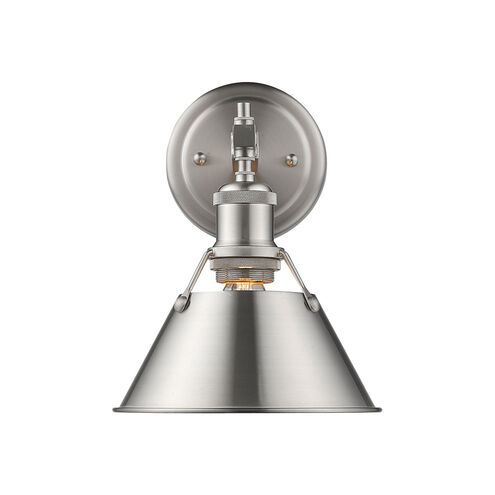 Orwell 1 Light 9 inch Pewter Bath Vanity Wall Light
