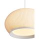 Tela LED 17.75 inch Sand Yellow Pendant Ceiling Light