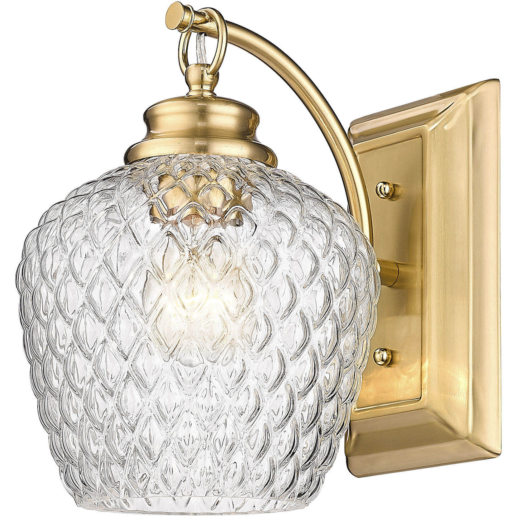 Adeline 1 Light 7.13 inch Modern Brushed Gold Wall Sconce Wall Light