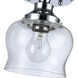 Daphne 1 Light 6 inch Chrome Semi-Flush Ceiling Light