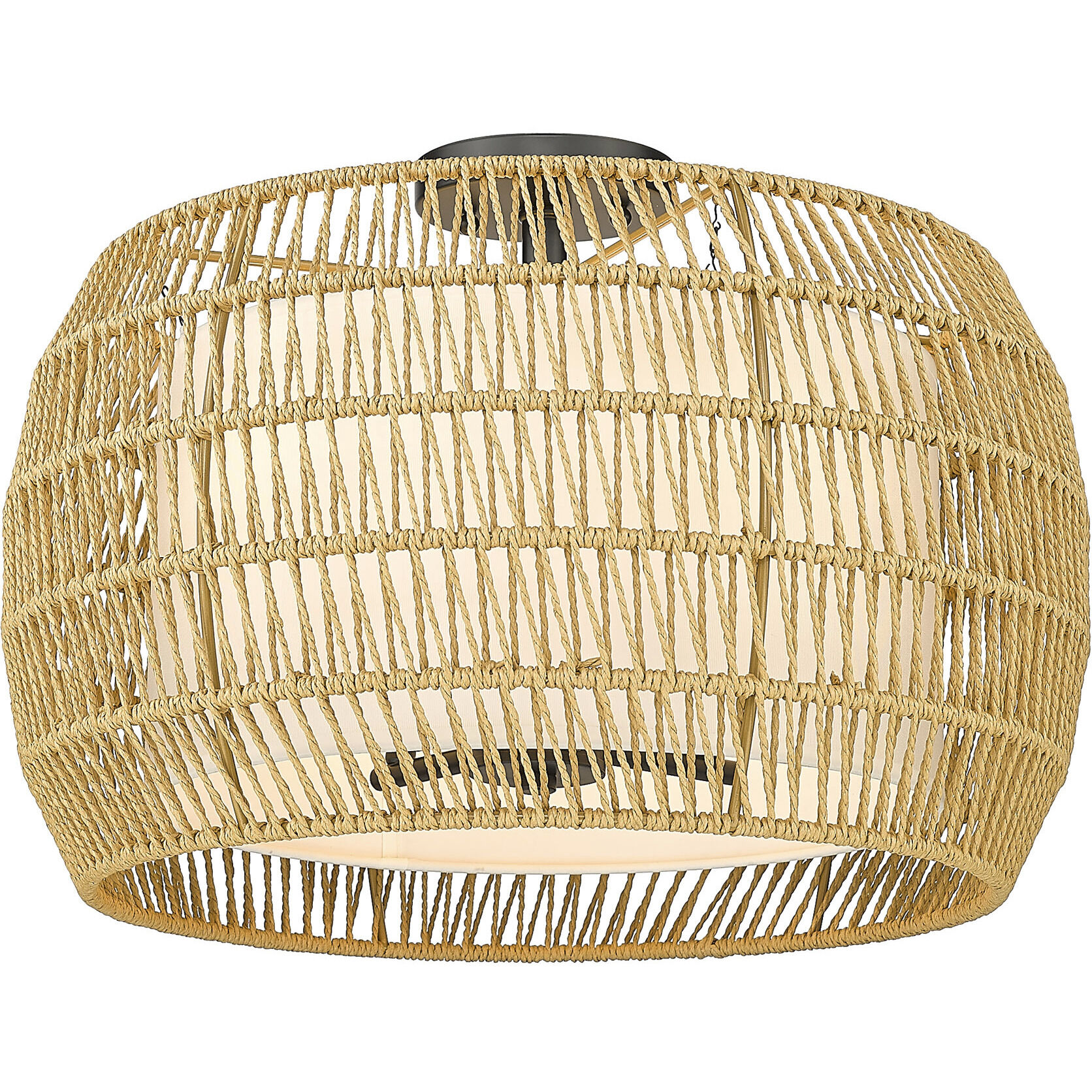 Everly 4 Light 19.00 inch Semi-Flush Mount