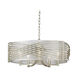 Zara 5 Light 26 inch White Gold Chandelier Ceiling Light in Sheer Opal