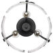 Calla 3 Light 15.13 inch Natural Black Semi-Flush Mount Ceiling Light