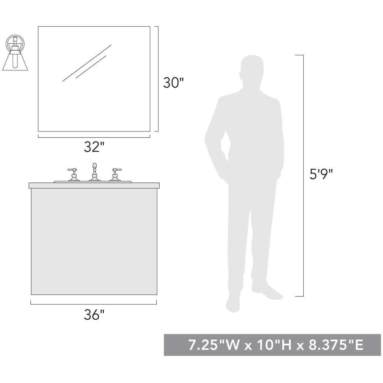 Malta 1 Light 7.25 inch Matte Black Wall Sconce Wall Light