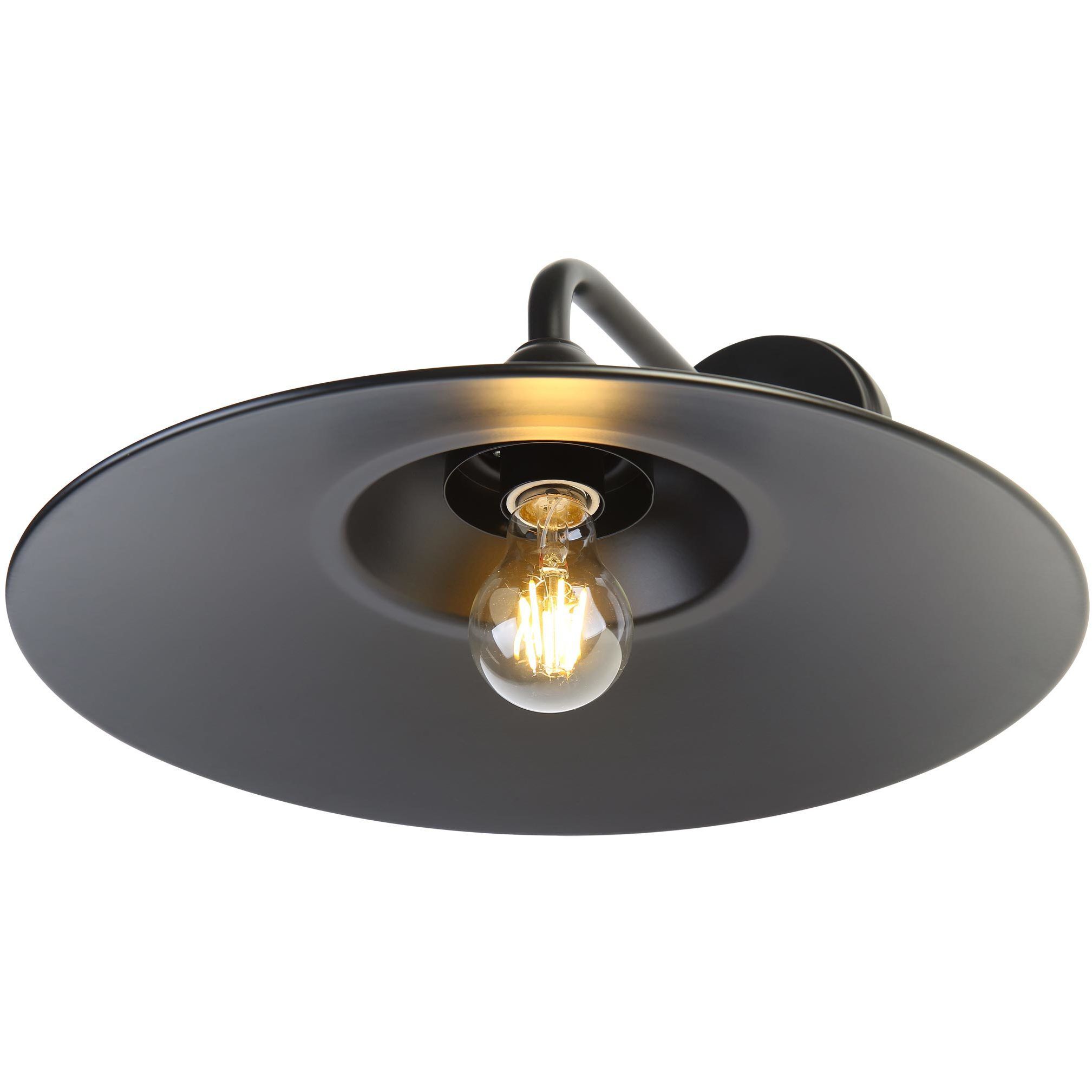 Yep Croma 1 Light 15.5 inch Matte Black Outdoor Wall in No Glass