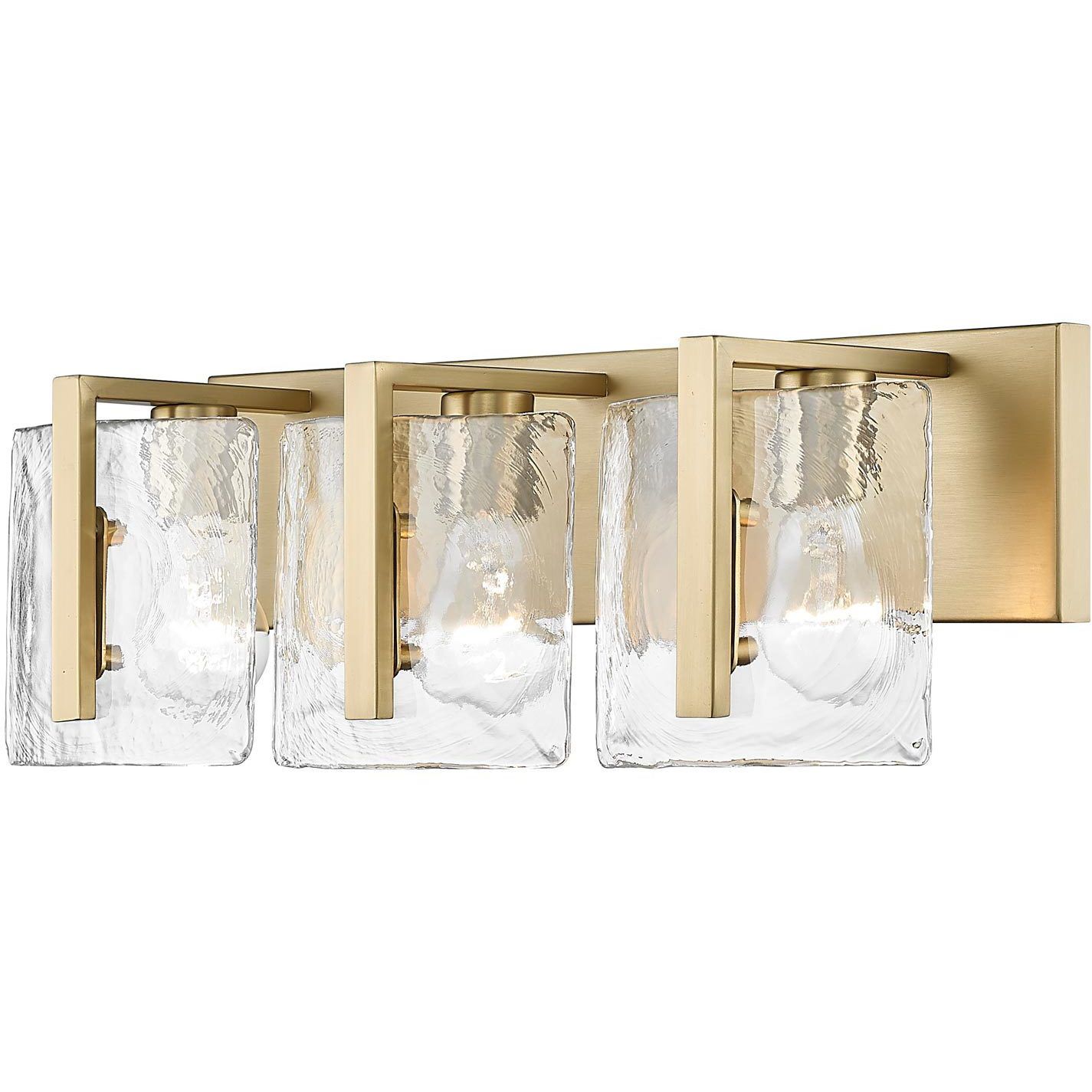 Aenon Vanity Wall Light in Brushed Champagne Brass