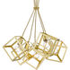 Cassio Pendant Ceiling Light in Olympic Gold