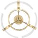 Aenon 3 Light 16.5 inch Brushed Champagne Brass Semi-Flush Mount Ceiling Light