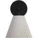 Clarus LED 6.25 inch White Sandstone Cement Outdoor Wall Sconce