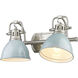 Yep Duncan Vanity Wall Light in Pewter, Seafoam