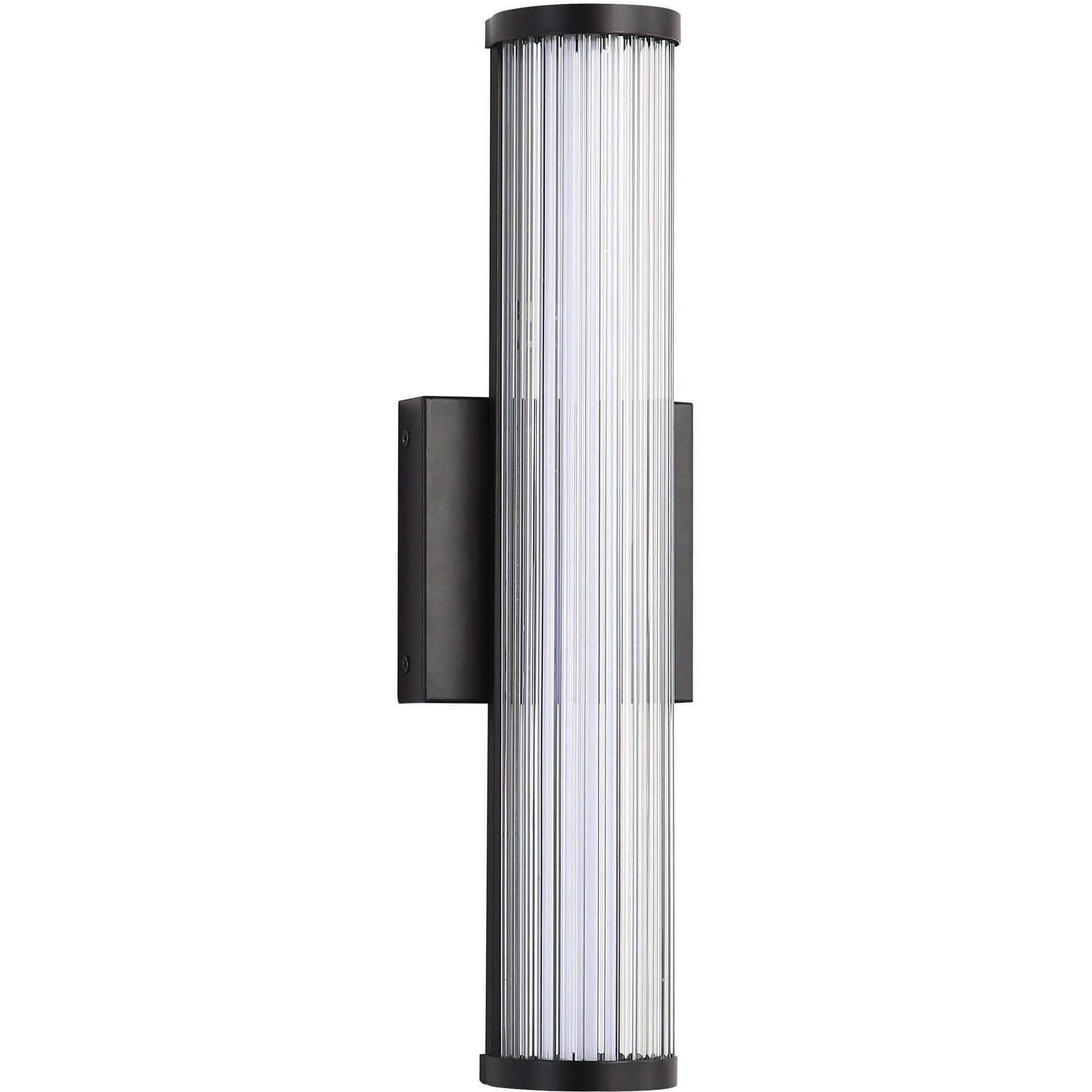 Rodara LED 16.5 inch Matte Black Outdoor Wall