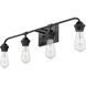 Ormond 4 Light 32 inch Matte Black Bath Vanity Wall Light
