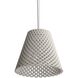 Clarus Pendant Ceiling Light in White Sandstone Cement