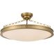 Cameron 1 Light 30 inch Brushed Champagne Brass Semi-Flush Mount Ceiling Light