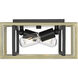 Tribeca 2 Light 11.5 inch Matte Black/Aged Brass Flush Mount Ceiling Light, Damp