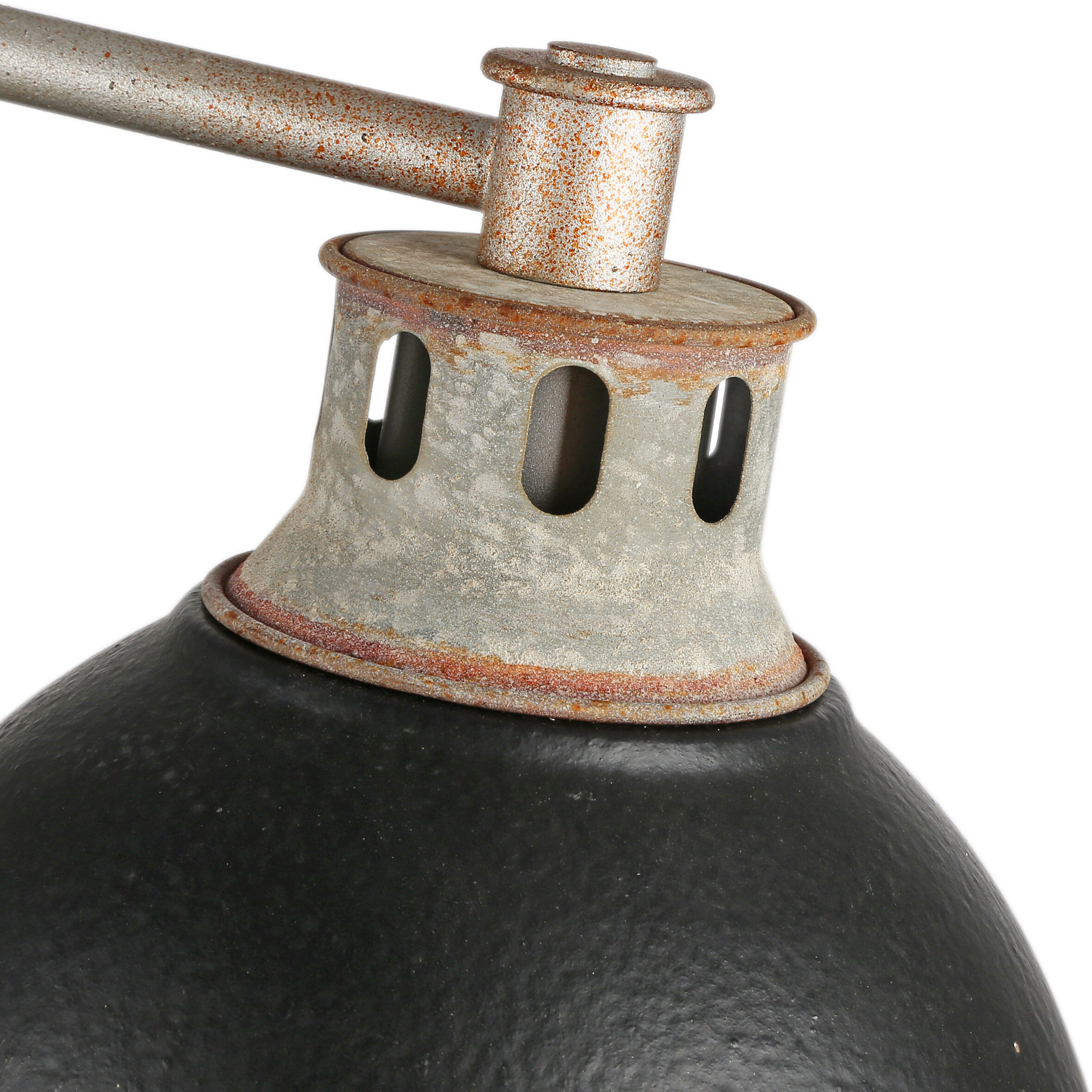 Kinsley Vanity Wall Light in Antique Black Iron