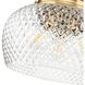 Adeline 3 Light 14 inch Modern Brushed Gold Semi-Flush Ceiling Light