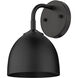 Zoey 1 Light 6 inch Matte Black Wall Sconce Wall Light 