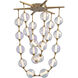 Pearla LED 34.63 inch Brushed Champagne Bronze Pendant Ceiling Light