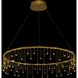 Lucerna 31.5 inch 36.13 watt Stainless Steel Gold Chandelier Ceiling Light