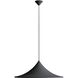 Vistara 1 Light 27.5 inch Sand Black Pendant Ceiling Light