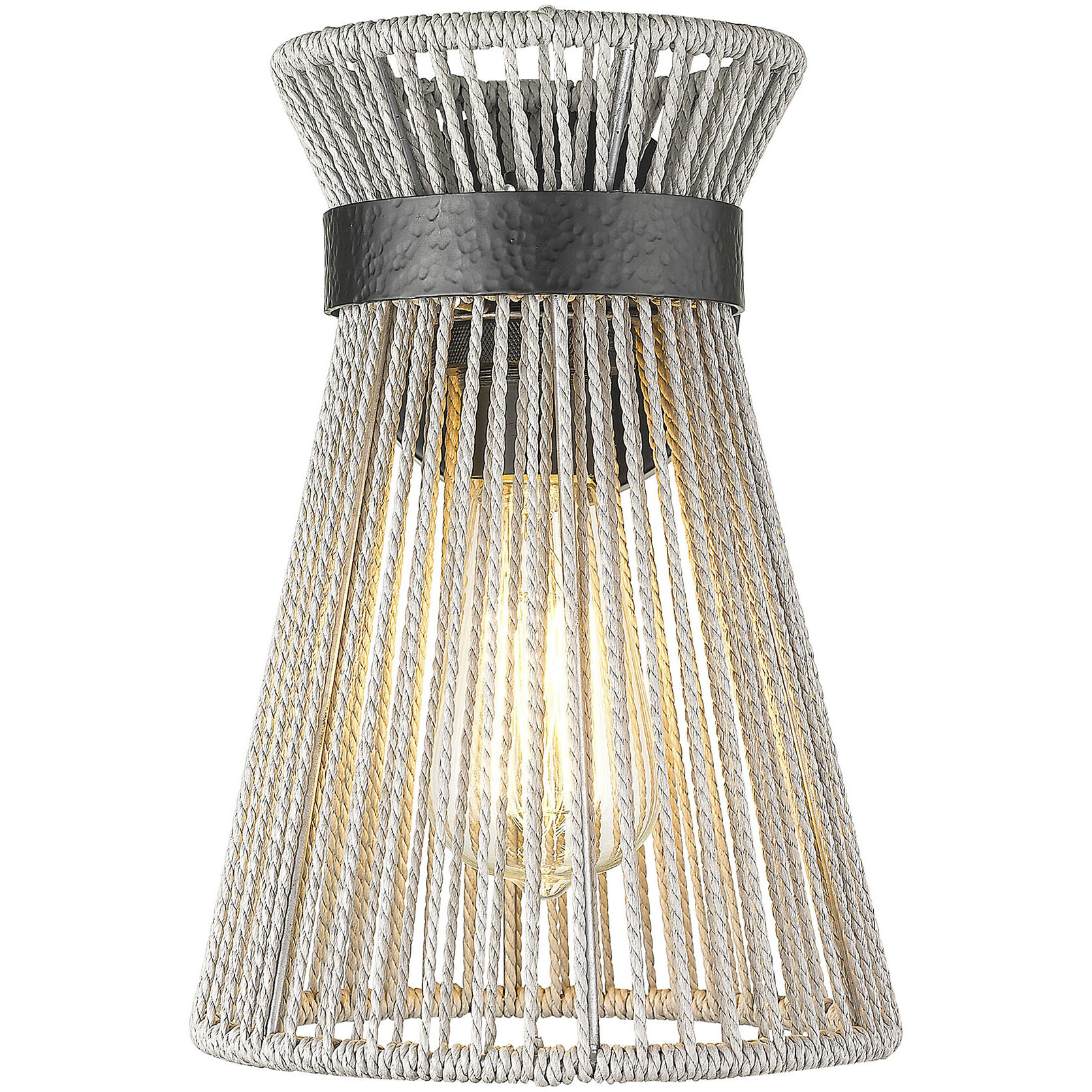 Avon 1 Light 7.63 inch Matte Black Wall Sconce Wall Light