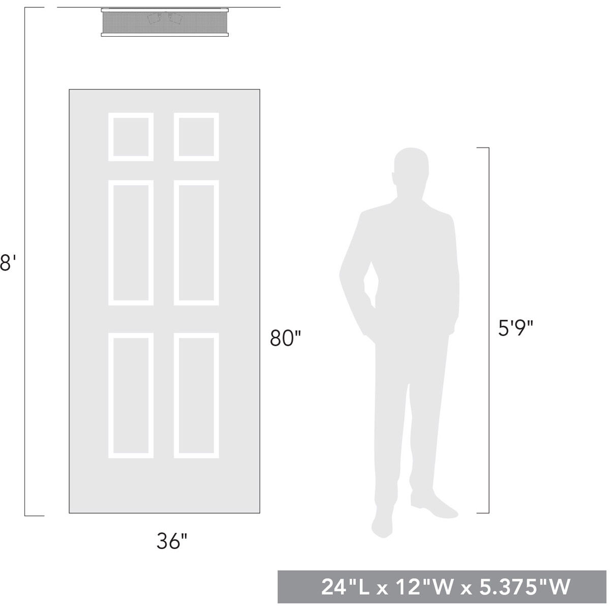 Channing 4 Light 24 inch Matte Black Flush Mount Ceiling Light