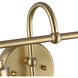 Daphne 2 Light 15.13 inch Brushed Champagne Bronze Vanity Light Wall Light