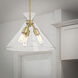 Malta Pendant Ceiling Light in Brushed Champagne Brass