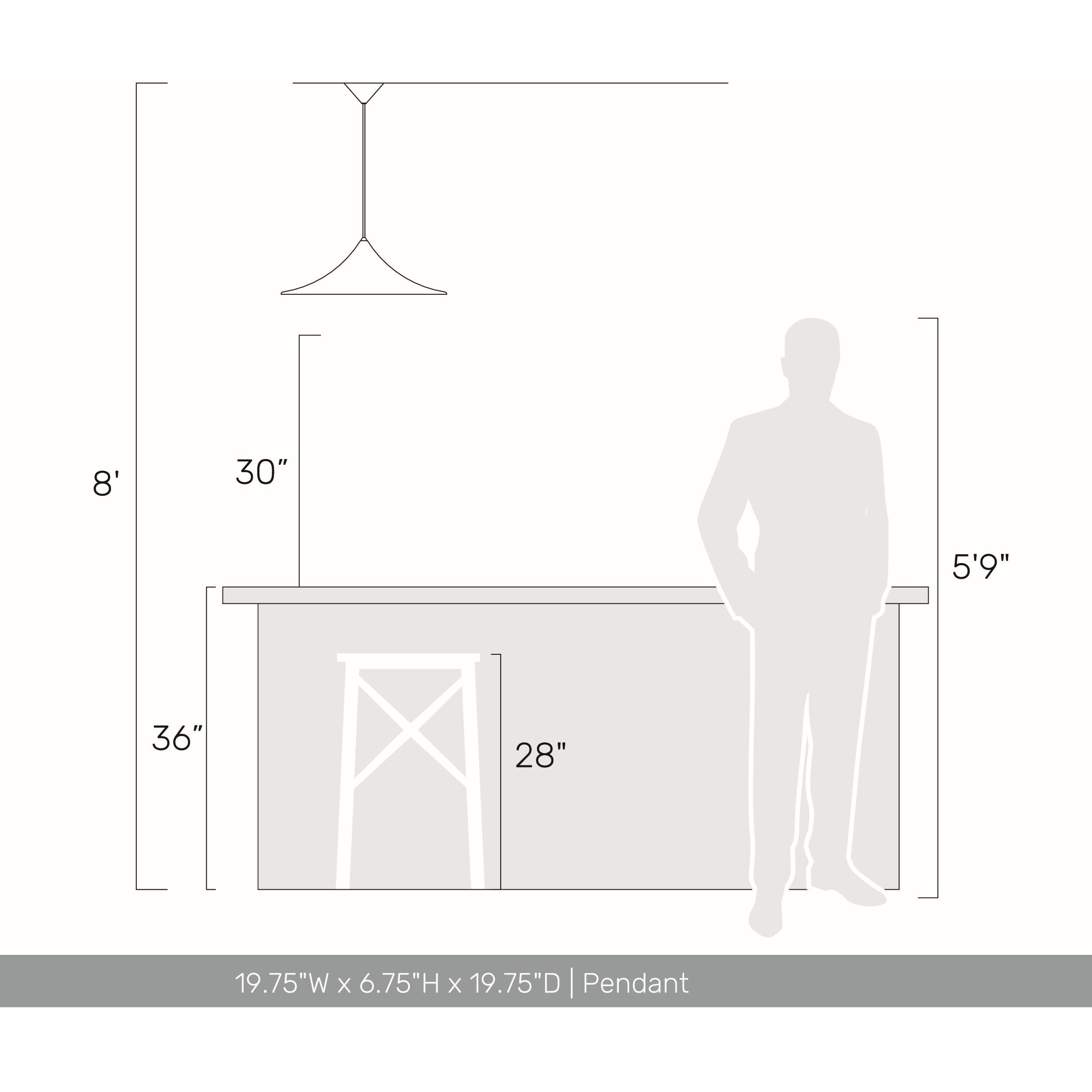 Vistara Pendant Ceiling Light in Latte