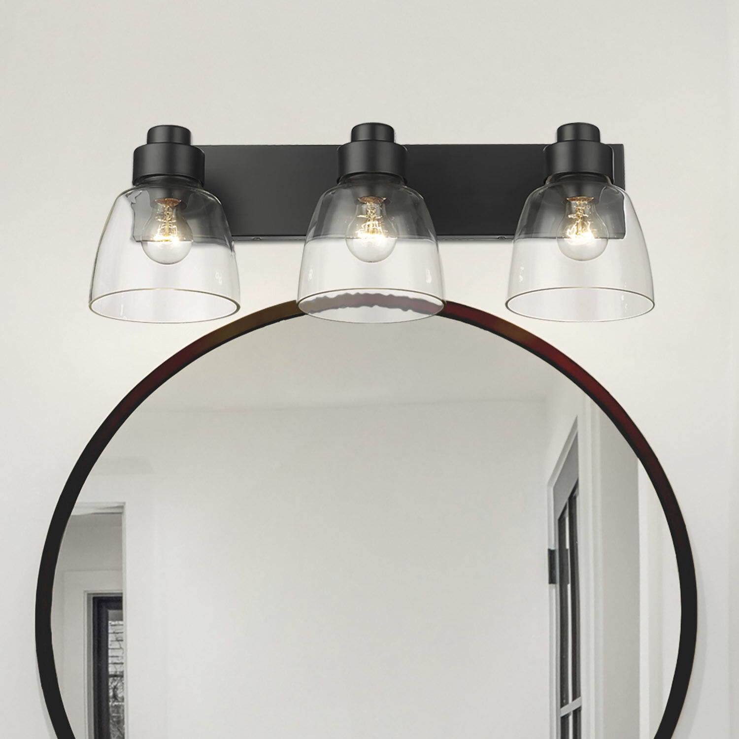 Remy Vanity Wall Light in Matte Black