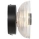 Wry Plexus 1 Light 5.88 inch Matte Black Outdoor Wall Light