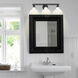 Yep Carver Vanity Wall Light in Matte Black, Vintage Milk Glass