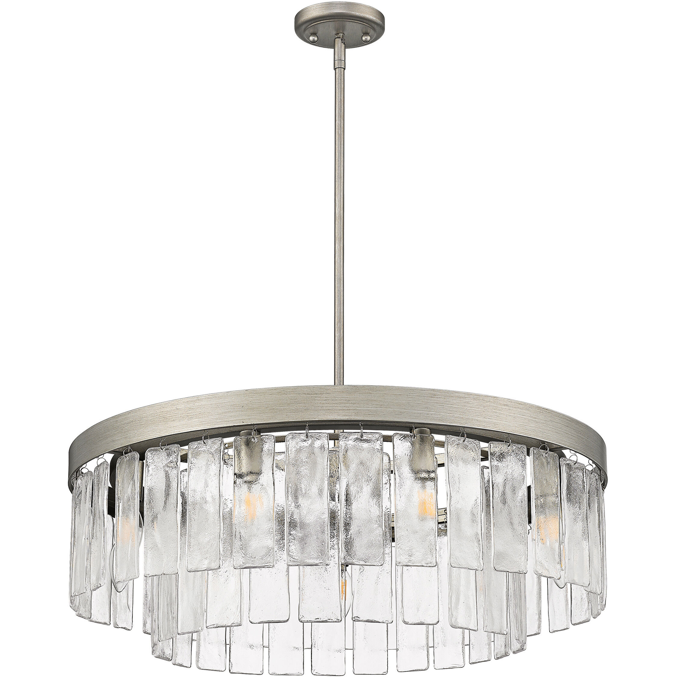 Ciara 9 Light 27 inch Peruvian Silver Chandelier Ceiling Light