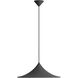 Vistara 1 Light 19.75 inch Sand Black Pendant Ceiling Light