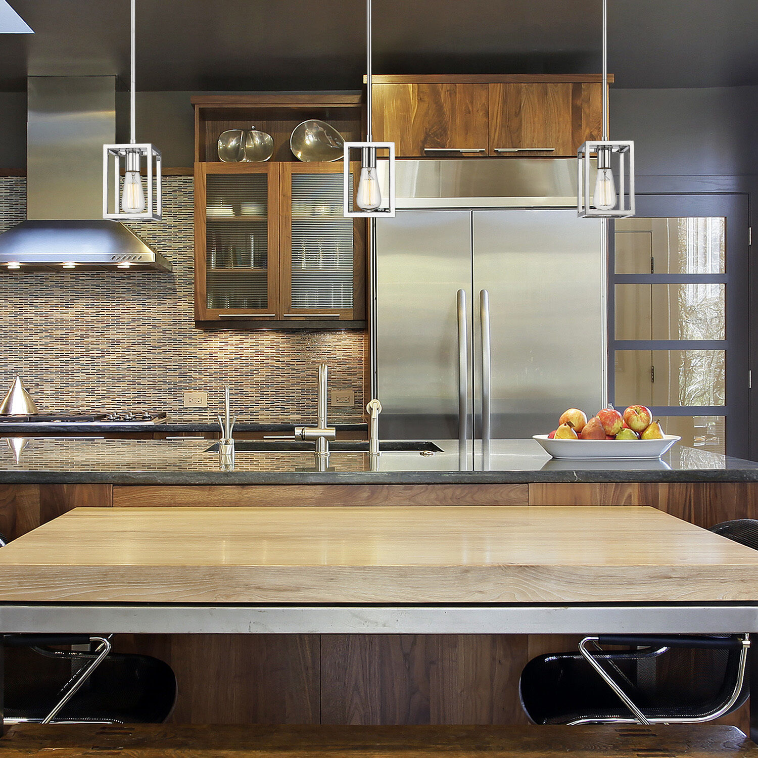 Wesson 1 Light 5 inch Chrome Pendant Ceiling Light