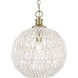 Florence 1 Light 14 inch Brushed Champagne Brass Pendant Ceiling Light