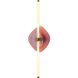 Colorella Wall Sconce Wall Light in Hammered Purple, Ribbed