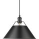 Yep Orwell Pendant Ceiling Light in Matte Black, Large