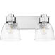 Remy 2 Light 16.88 inch Pewter Vanity Light Wall Light