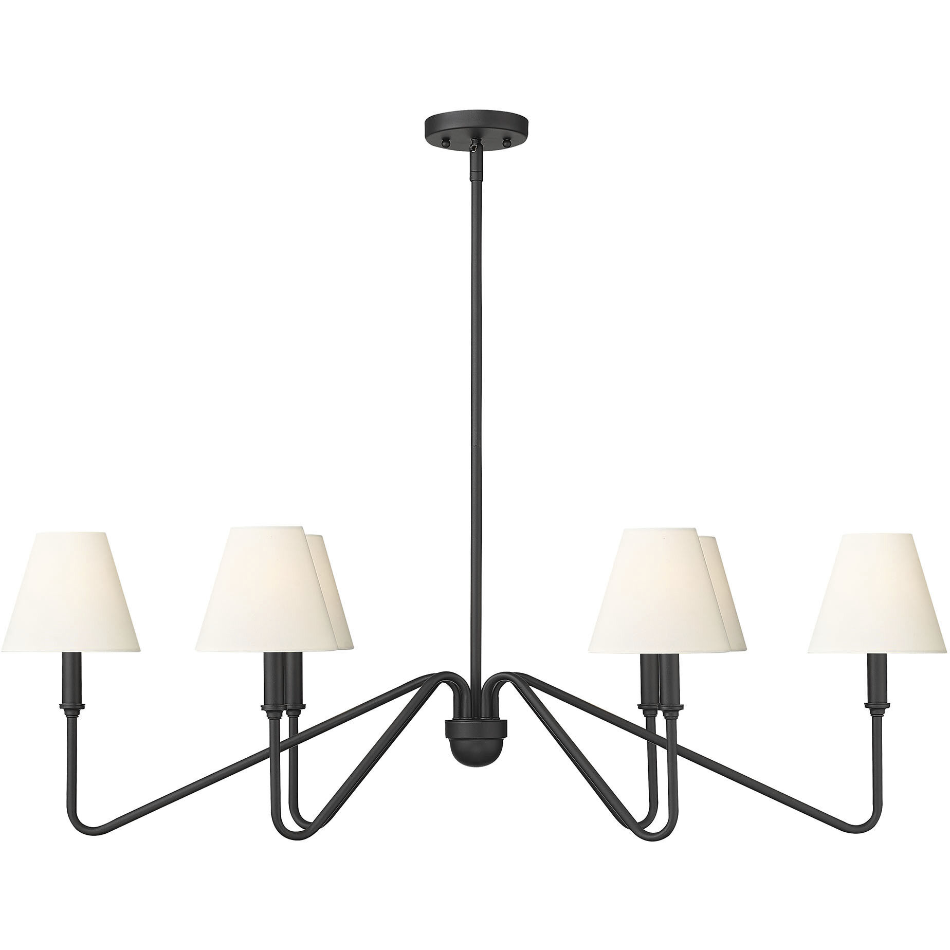 Yep Kennedy Island Light Ceiling Light in Natural Black, Ivory Linen