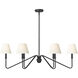 Yep Kennedy Island Light Ceiling Light in Natural Black, Ivory Linen