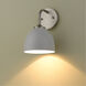 Zoey 1 Light 6 inch Pewter Wall Sconce Wall Light in Matte White
